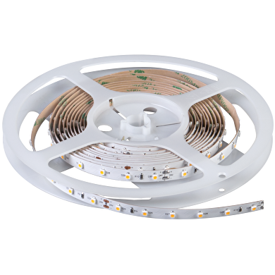 Tira de LED 4.8W/m, 24V/DC,2700K(luz càlida),60 leds/m,SMD3528 5m(rollo),IP20,serie profesional