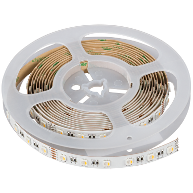 Tira de LED 19.2W/m, 24V/DC,RGB+4200K(luz neutral),60 leds/m,SMD5050 5m(rollo),IP20,serie profesional