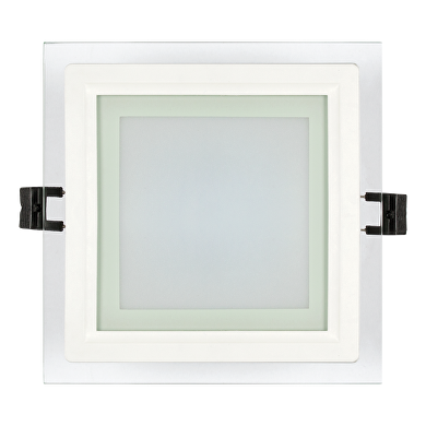 Downlight de LED de cristal 18W 4200К(luz neutral), 220V-240V/AC IP44, SMD2835,cuadrado de empotrar,Flickerless