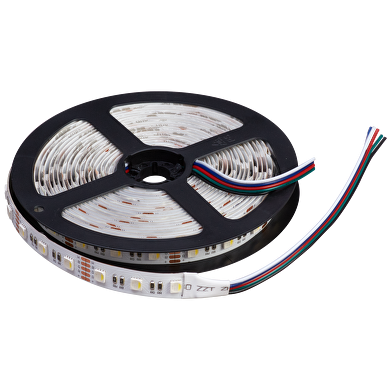 Tira de LED  RGB+W 14.4W/m 12V/DC, SMD5050 60 LEDs/m,5m, IP20