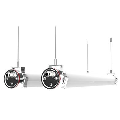 Pantalla estanca cilíndrica de LED 1,20m 40W 4000K 220V-240V AC IP69K IK10 5200lm;giratoria