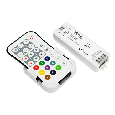 DMX512 controlador con RF mando a distancia para RGB/RGBW LED iluminación IP20