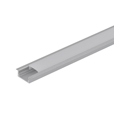 Perfil de aluminio para tira de LED , de empotrar ,poca profundidad, 2m