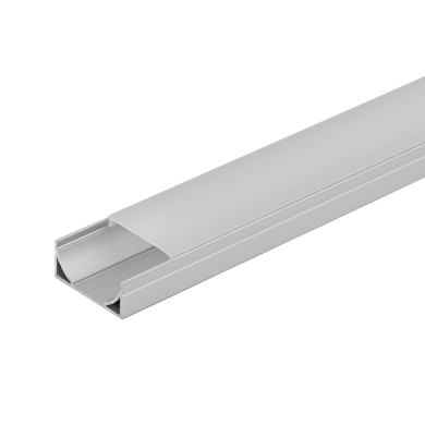 Perfil de aluminio de superficie para tiras de LED, ancho , poca profundidad , 2m