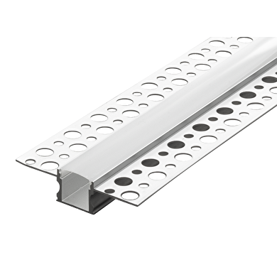 Perfil de aluminio para placas de yeso laminado (pladur) 3m,estrecho , 13mm