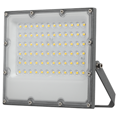 Proyector LED SLIM 50W, 5000K(luz neutral),90°, 220-240V AC, IP65,gris