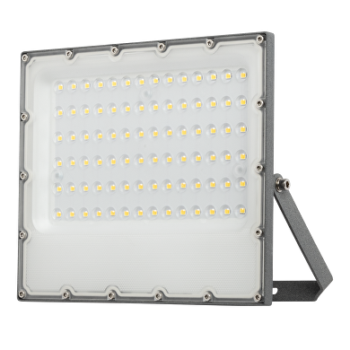 Proyector LED SLIM 70W, 5000K(luz neutral),90°, 220-240V AC, IP65,gris