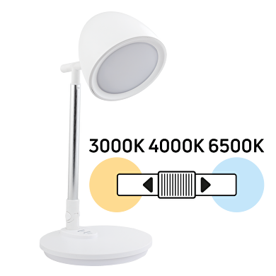 Flexo de LED dimable 8W(CCT), 3000K/4000K/6500K, 220-240V AC