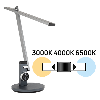 Flexo de LED 12W, 3000K/4000K/6500K(CCT), 220-240V AC
