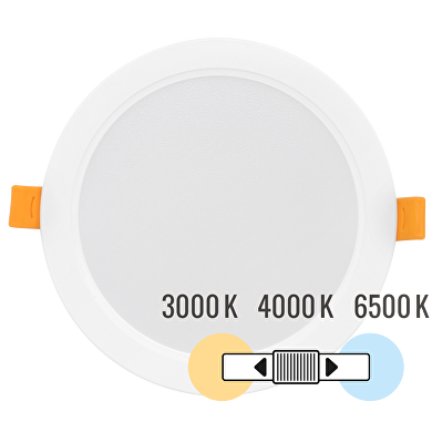 Downlight de LED, 12W, 3000K/4000K/6500K(CCT),IP54,220V-240V AC,Flickerless,redondo de empotrar