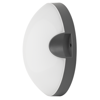 Plafon de LED estanco redondo, gris, 11W, 4000K(luz neutral), 220-240V AC, IP54