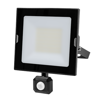 Proyector de 50W, 4000K,con PIR sensor de presencia, slim diseño 220-240V AC, IP44
