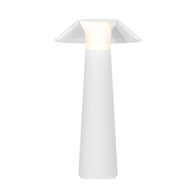 Lámpara de mesa 1,6W:3000K dimable, recargable, blanca, 6h