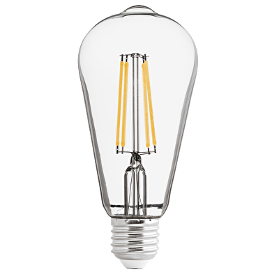 Bombilla de LED con filamento, dimable, 8W, E27, 4200K(luz neutral), 220-240V AC, ST64