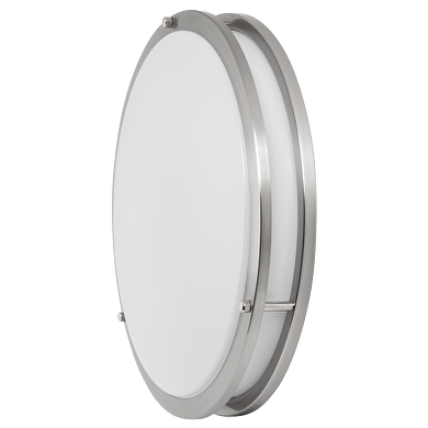 Plafón de LED decorativo, redondo, níquel satinado 24W, 4200K(luz neutral), 220-240V AC, IP20
