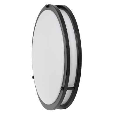 Plafón de LED decorativo, redondo, negro 36W, 4200K(luz neutral), 220-240V AC, IP20