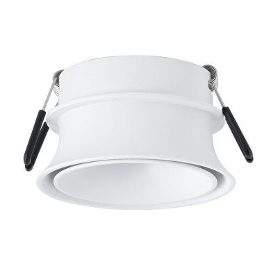 Aro decorativo  de bajo deslumbramiento con dos rings color blanco