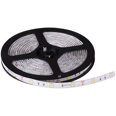 Tira de LED 7.2W/m 3000K(luz càlida) 12V/DC, SMD5050, 30LEDs/m,5m, IP65
