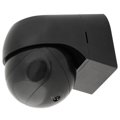 Sensor de movimiento  PIR IP44 180º superficie  NEGRO, LENTE NEGRA, 12m