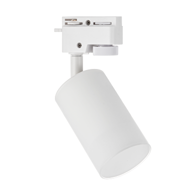 Foco de carril, de cristal, monofásico, GU10, 220-240V AC, IP20, blanco