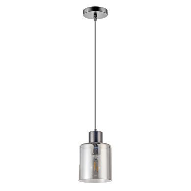 Lámpara suspendida, de cristal NEGRO , 1m, E27, 220-240V AC