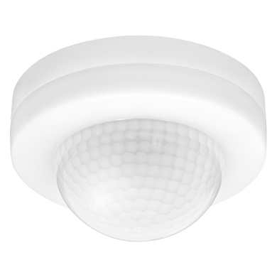 Sensor PIR de movimiento y presencia(2 ZONAS), montaje de superficie 360, 10m, IP20,1000W