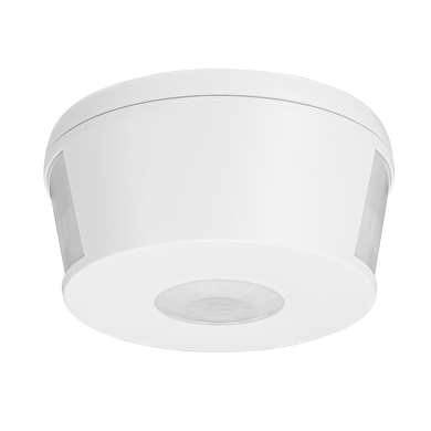 Sensor de pasillos 3XPIR IP20 superficie 360º 30m blanco, 2000W/1000W,