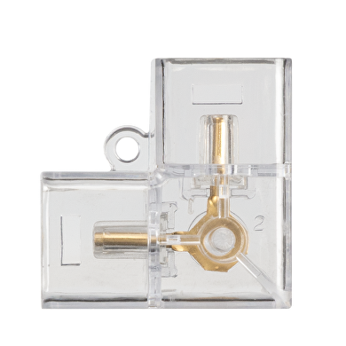 L- conector angular para luminaria HEXAGON LT5X760, 90°, 2 pines