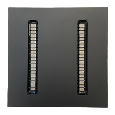 LED panel 600х600 Galaxy. para montaje de superficie/empotrar, negro, UGR<19, 40W, 4000K, 130 lm/W, 90°, 220V-240V AC,IP20