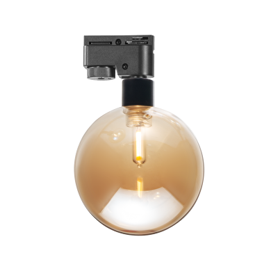Luminaria esférica de carril , G9 ,cristal  ORO,IP20