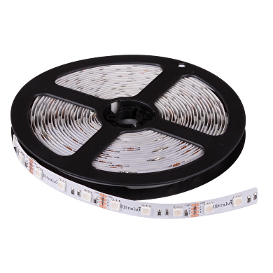 Tira de LED RGB 14.4W/m 12V/DC, SMD5050 60 LEDs/m,5m, IP20