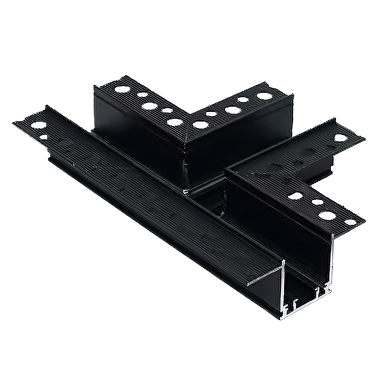 T- conector horizontal para  carril profundo de empotrar
