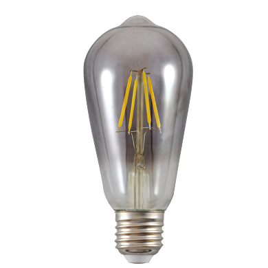 LED Bombilla Edison filamento ahumado, ST64, 5W, E27, 1800K