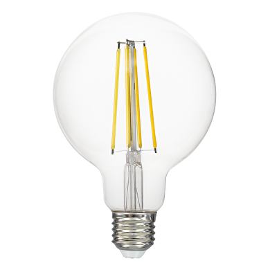 LED bombilla globo con filamento, G95, 12W, 1500lm, E27, 4000K, 230V AC
