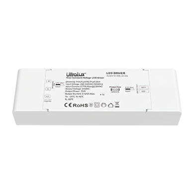 Alimentador dimable TRIAC, PUSH 24V DC, 3.125 A, 75W