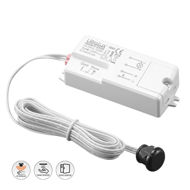 Sensor con un detector para apertura/cierre de puerta o proximidad, 2000 W / 1000 W, 5 cm, IP20