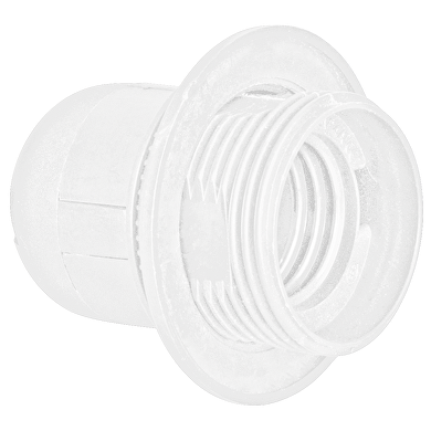 Zócalo plástico Е27 de tallado medio  blanca, 50 unitades