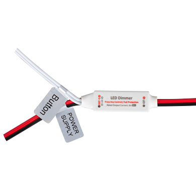Mini dimer para tira de  LED con un color, 6A, 5-24V DC, 72W