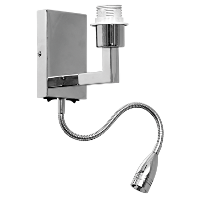 LED apliques de pared, con led lámpara flexible 3W(CREE), niquel satinado