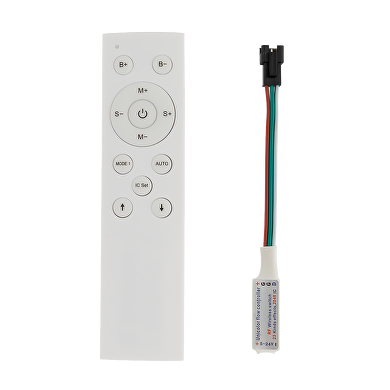 RF controlador para tira digital monocolor IC WS2811 2048 pixeles 12-24V/DC 1 puerto