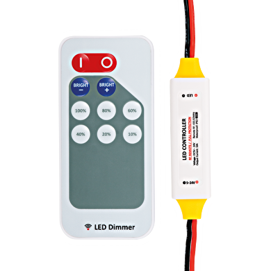 RF controlador profesional dimable con mando a distancia para LED iluminación de un color