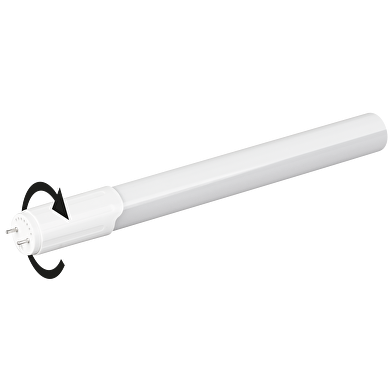 Tubo de LED 1,50m T8 22W, 6000K(luz frìa), G13 220V, zòcalo giratorio