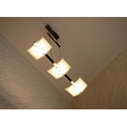 LED colgante 15W, 2700K(luz càlida)220V, IP20, chromo-cristal