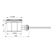 Sensor de presencia dimable,microondas 1-10V DC, 360°, 10м, IP65 uso industral