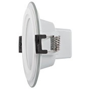 Downlight de LED redondo de cristal, empotrar, 6W 4200K, 220V, luz neutral, IP44,Flickerless