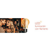 LED bombilla Globo con filamento 4W, E27, 2500K(luz àmbar), 220V AC,dimable