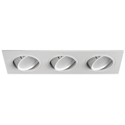 Aro de empotrar triple 3xGU10 basculante