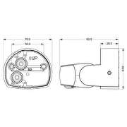 Sensor de movimiento IP65 de superficie, 9m, 2xPIR