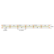 Tira de LED 22W/m, 24V/DC,4200K(luz neutral),420 leds/m,SMD2110 5m(rollo),IRC>90 Ra,IP20,serie profesional