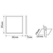 Panel de LED "serie profesional" 600х600 40W,4200lm 4000K, 220V, SMD2835, 5 años de garantía